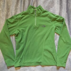 The North Face Women's Vibrant Green Zip-Up Sweater